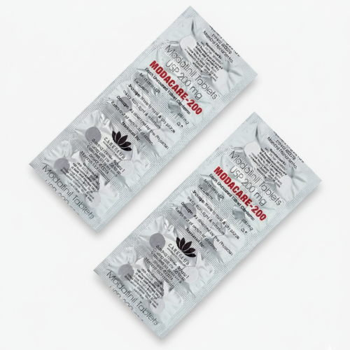 Modacare 200mg Modafinil tablets UK next day delivery packaging