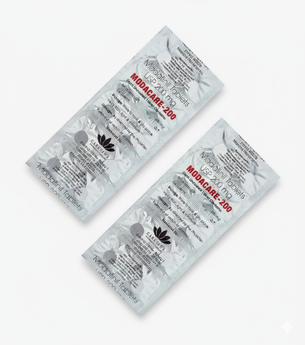 Modacare 200mg Modafinil tablets UK next day delivery packaging