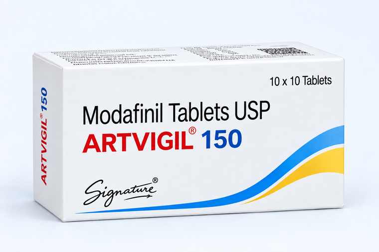 Artvigil 150mg armodafinil box by HAB Pharma