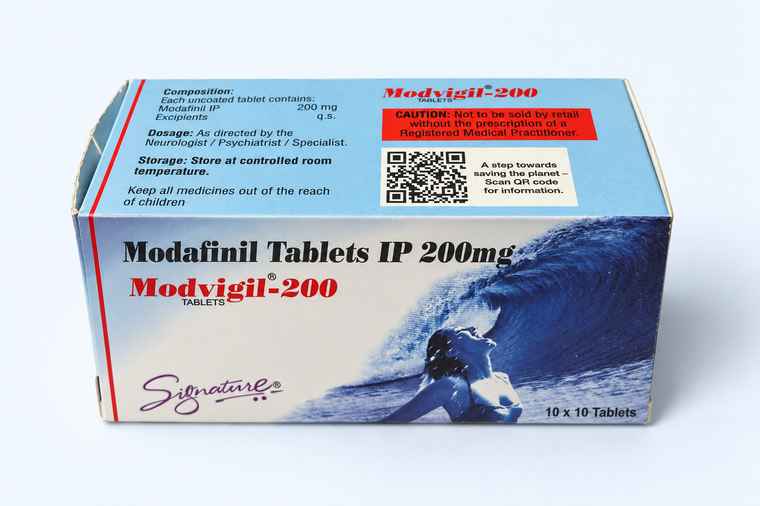 Modvigil 200mg modafinil box by HAB Pharma